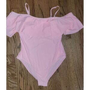 NWT TEMPT ME! Plus Size Off-Shoulder One-Piece Bathingsuit Women's Size 2XL